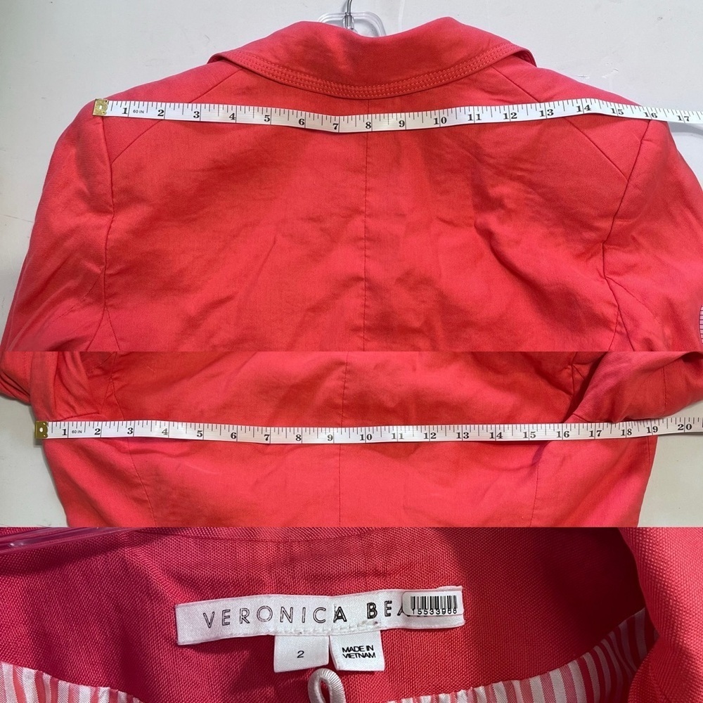 Veronica Beard Sedgwick Linen Blazer Jacket - Picture 11 of 14